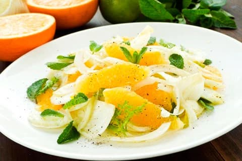 Fennikel- og Appelsinsalat