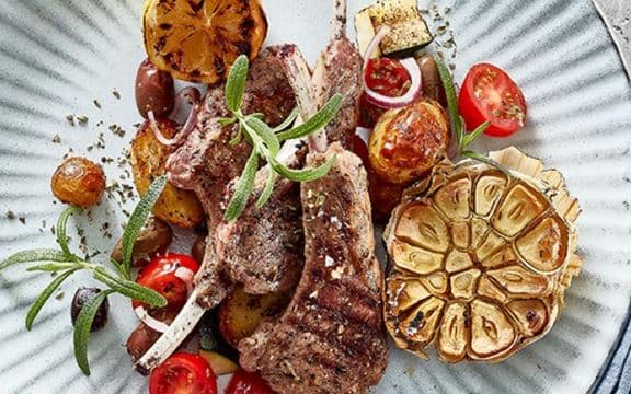Grillede Lammekoteletter